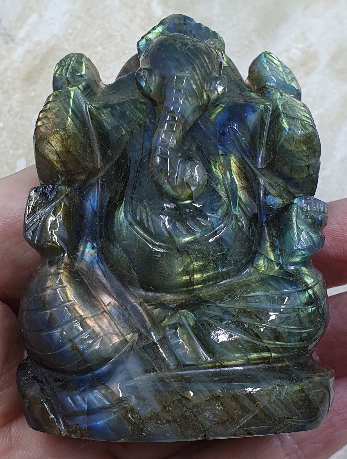 Labradorite Ganesh