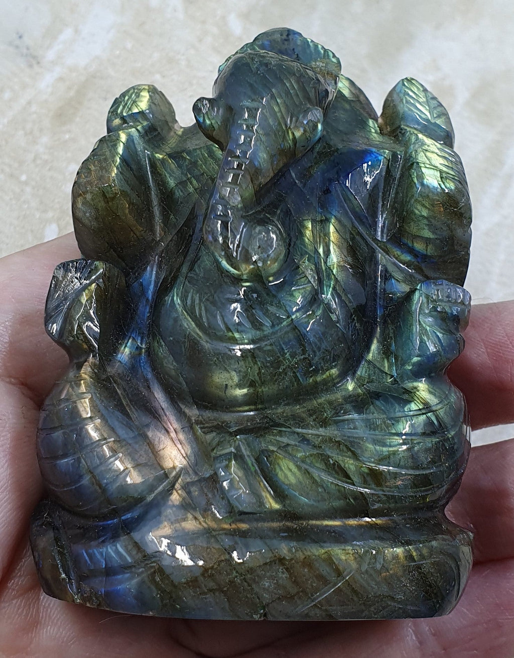 Labradorite Ganesh