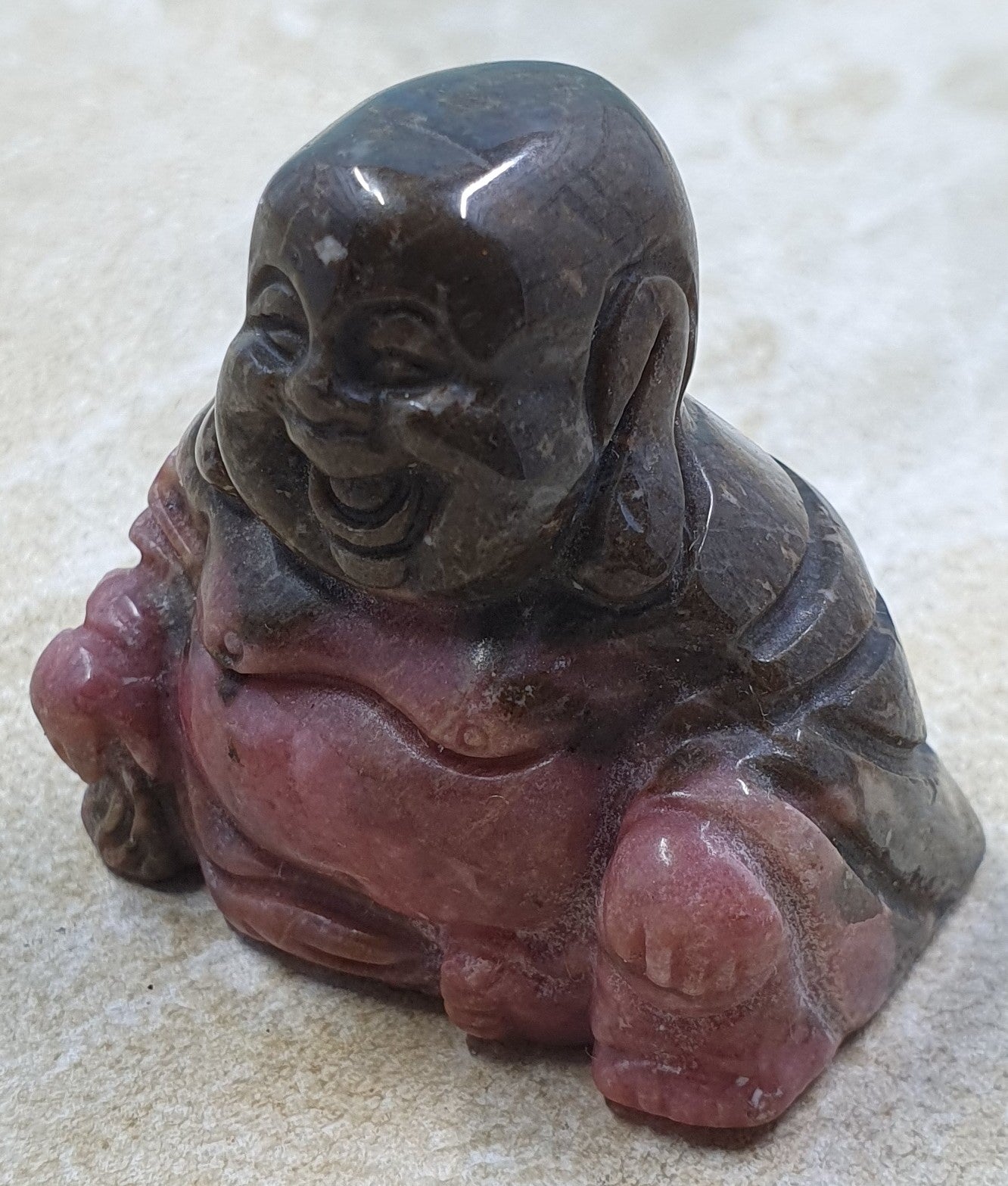 Rhodonite Buddha Carving #1