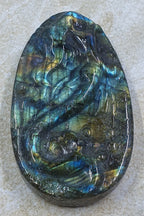 labradorite Mermaid Carving