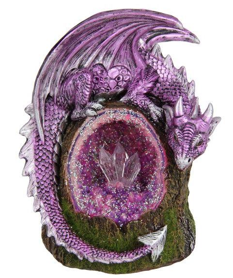 Dragon Backflow Burner on Crystal Rock - Pink