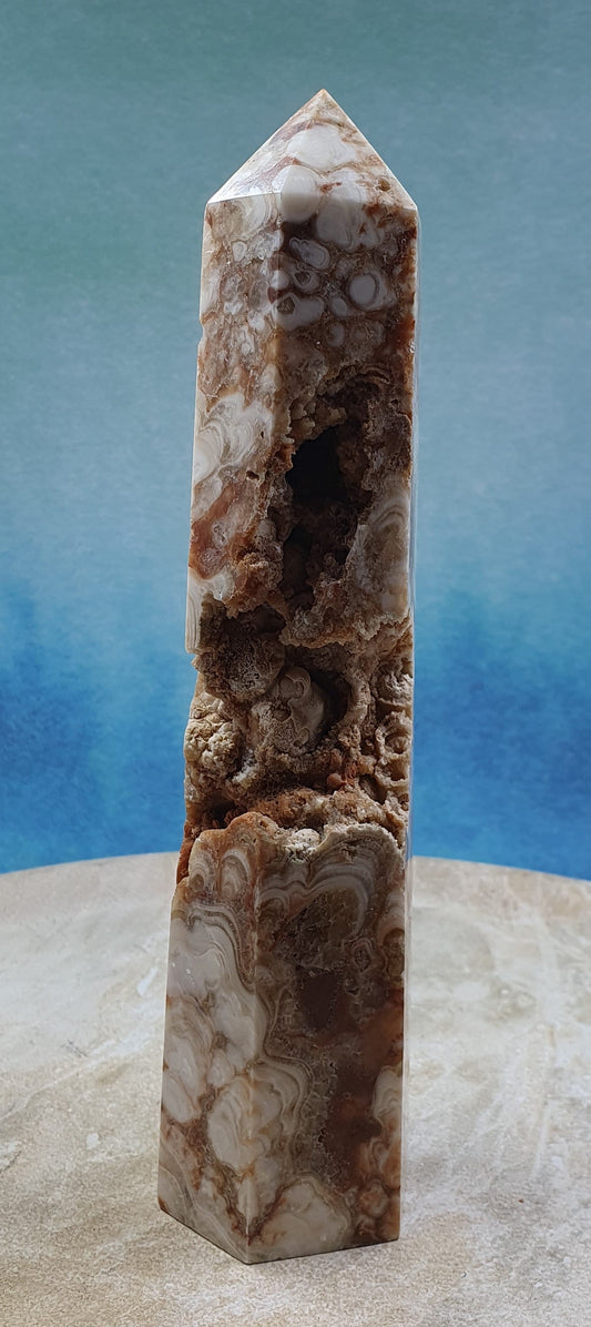 Amber Calcite Tower #6