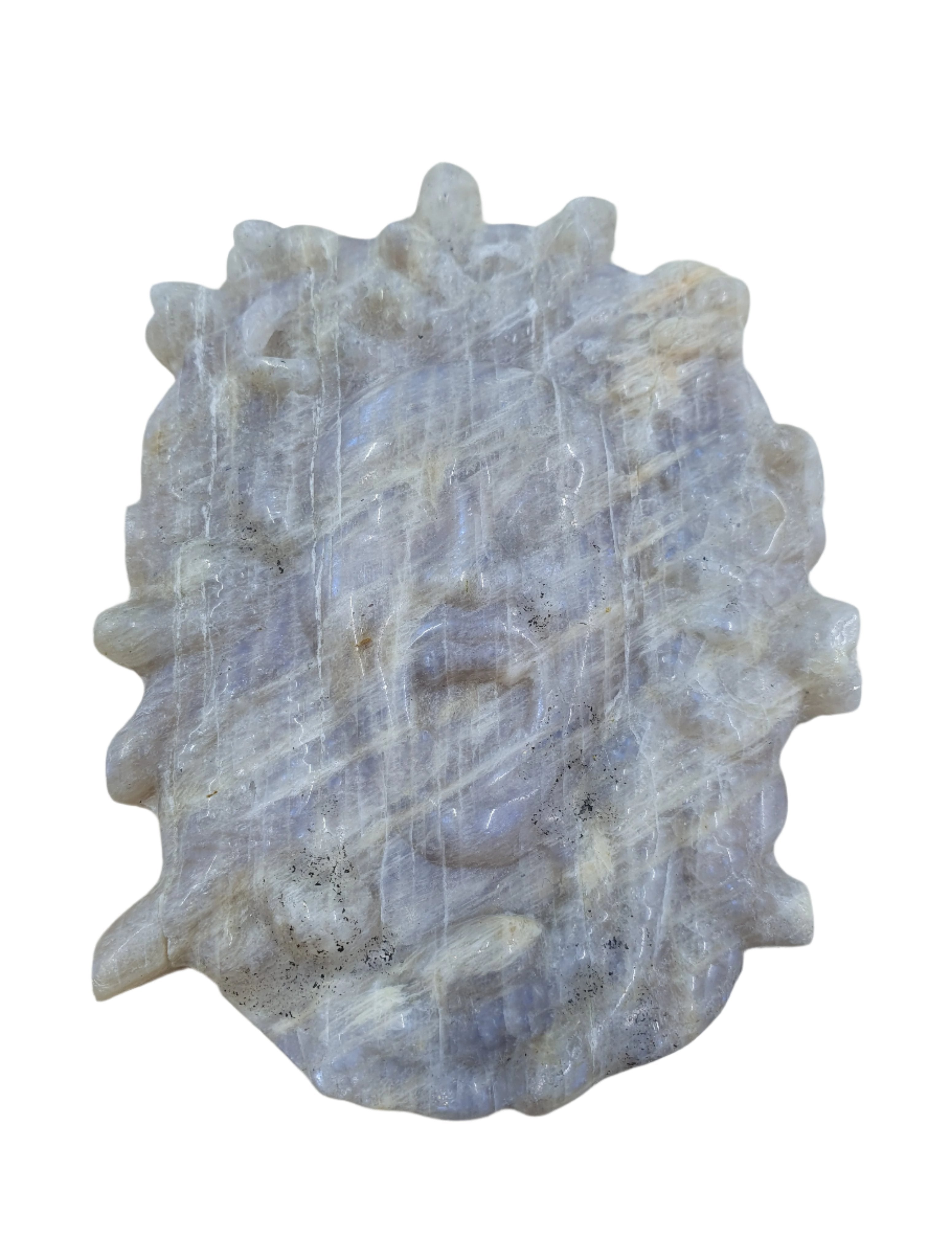 Blue Moonstone Medusa Carving