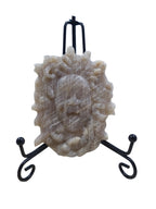 Blue Moonstone Medusa Carving