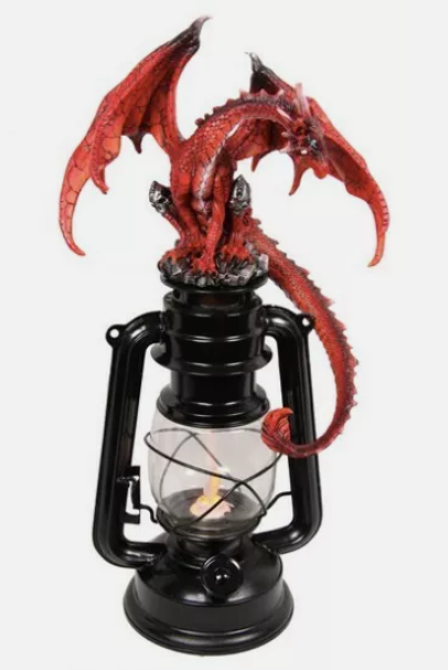 Fire Dragon on Light Up Lantern