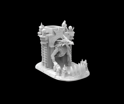 Elder Dragon Dice Tower (Grey)