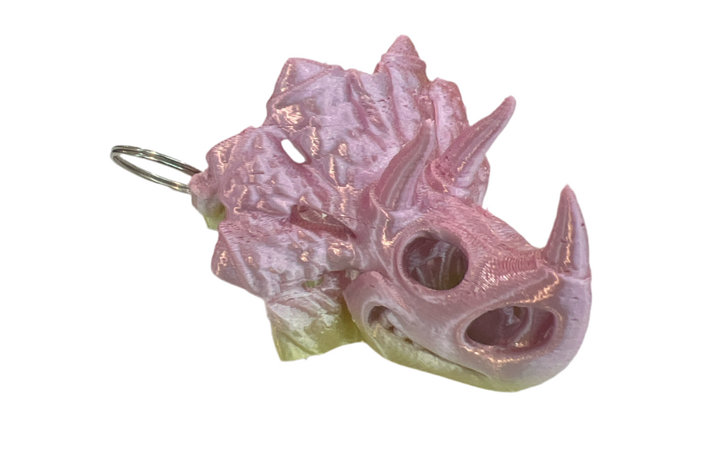 Triceratops Keychain