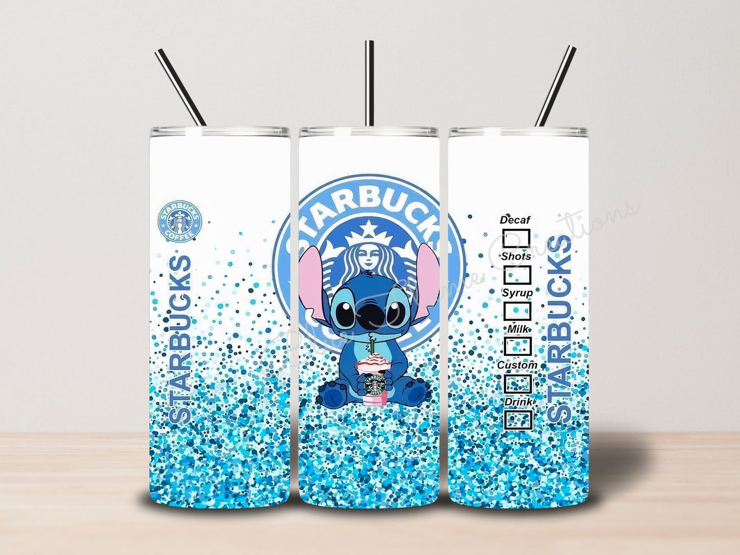 "Blue Monster” Skinny Tumbler