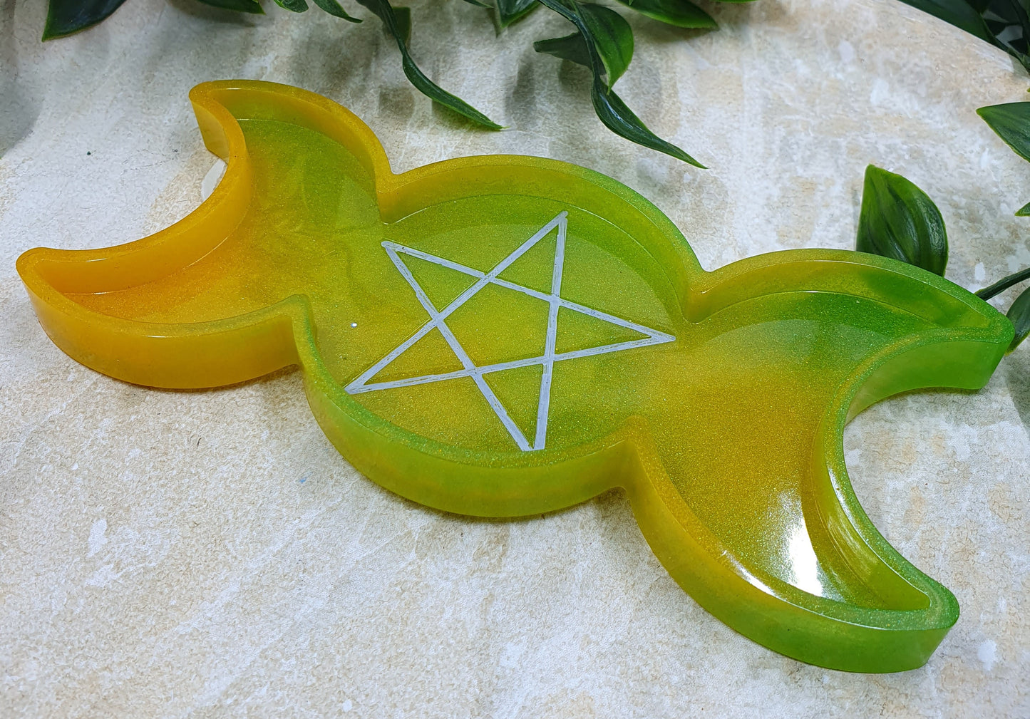 Triple Moon Pentagram Trinket Tray