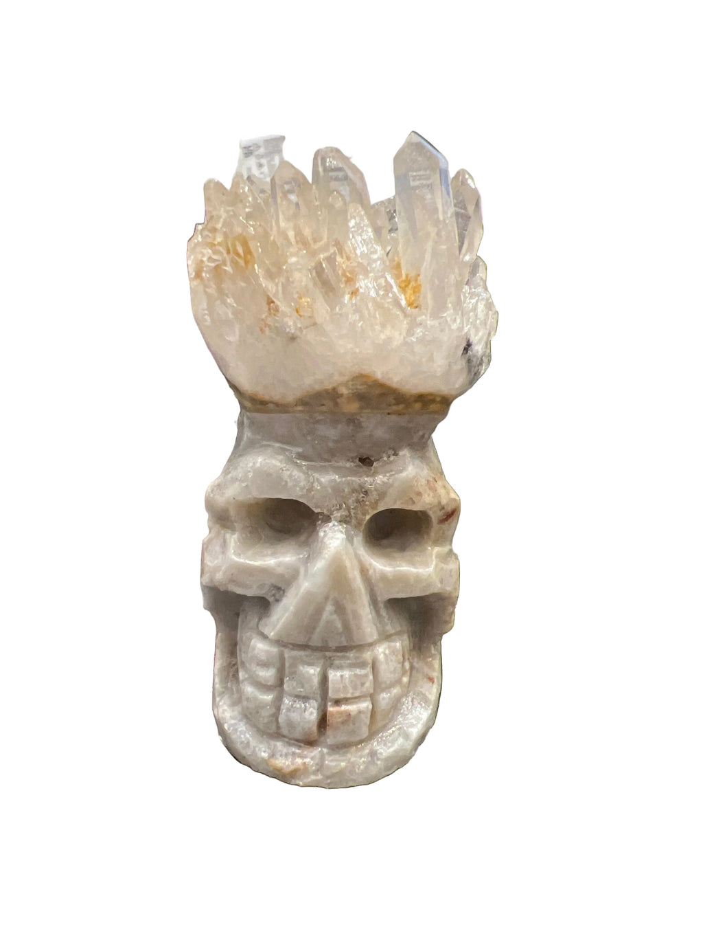 Clear Quartz Skull Head Cluster