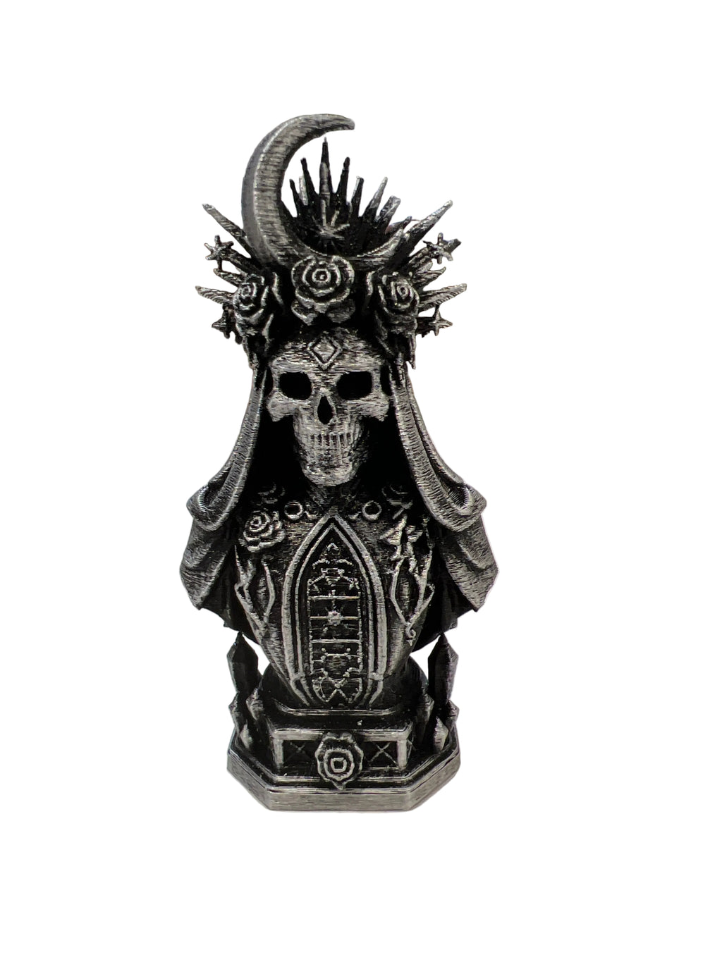 Gothic Moon Rose Skeleton Queen