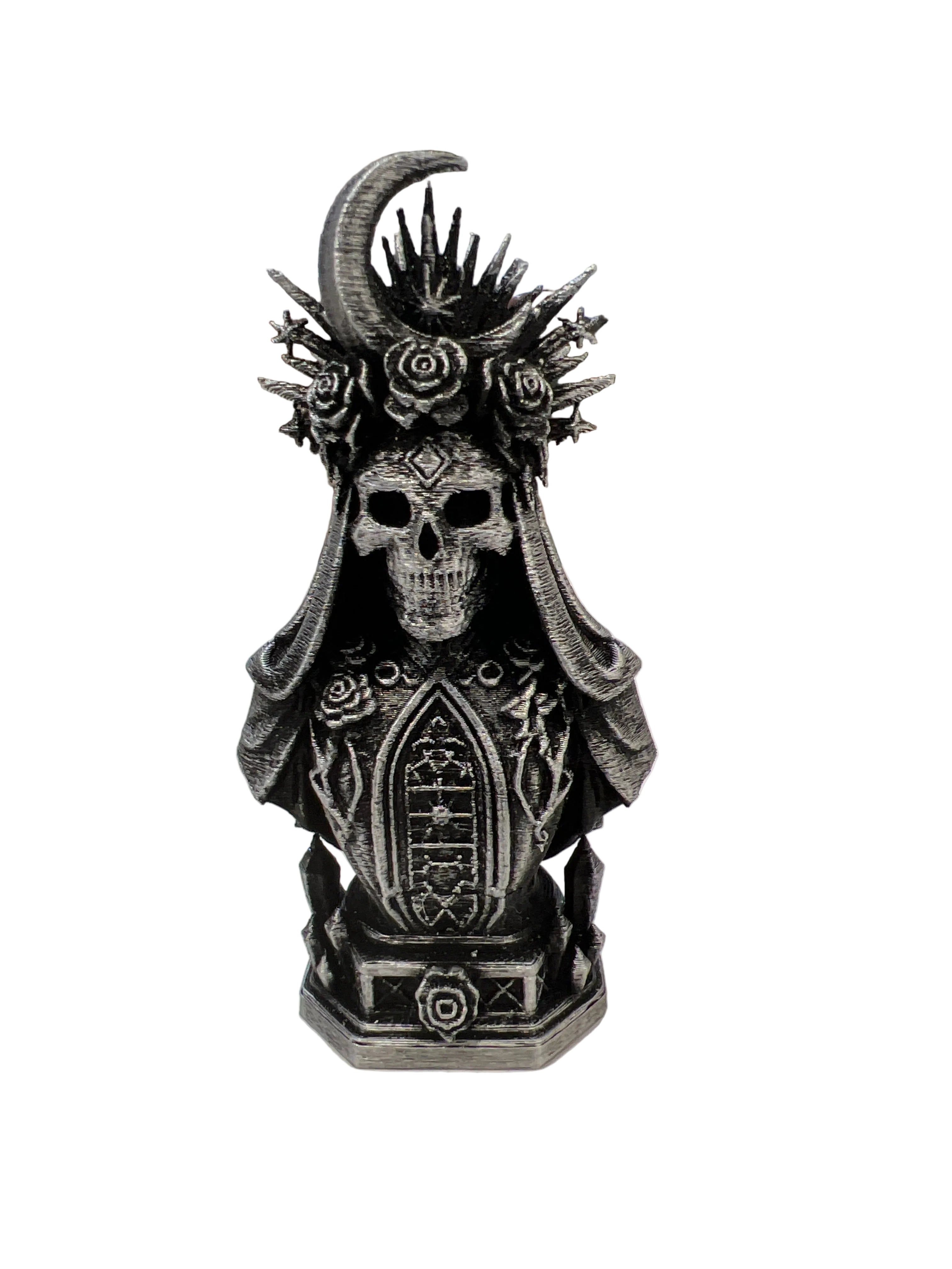 Gothic Moon Rose Skeleton Queen