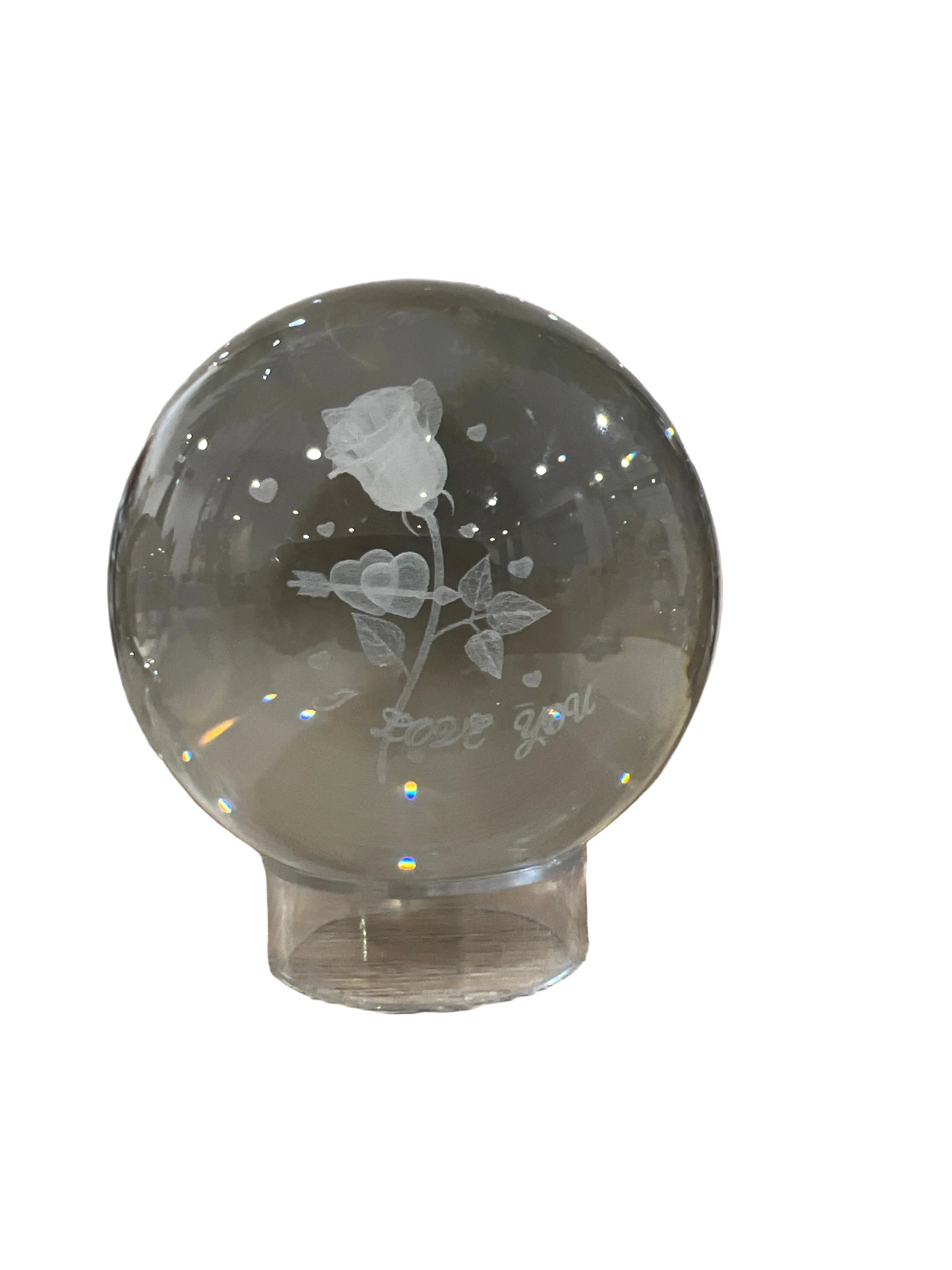 Glass Rose Sphere #1