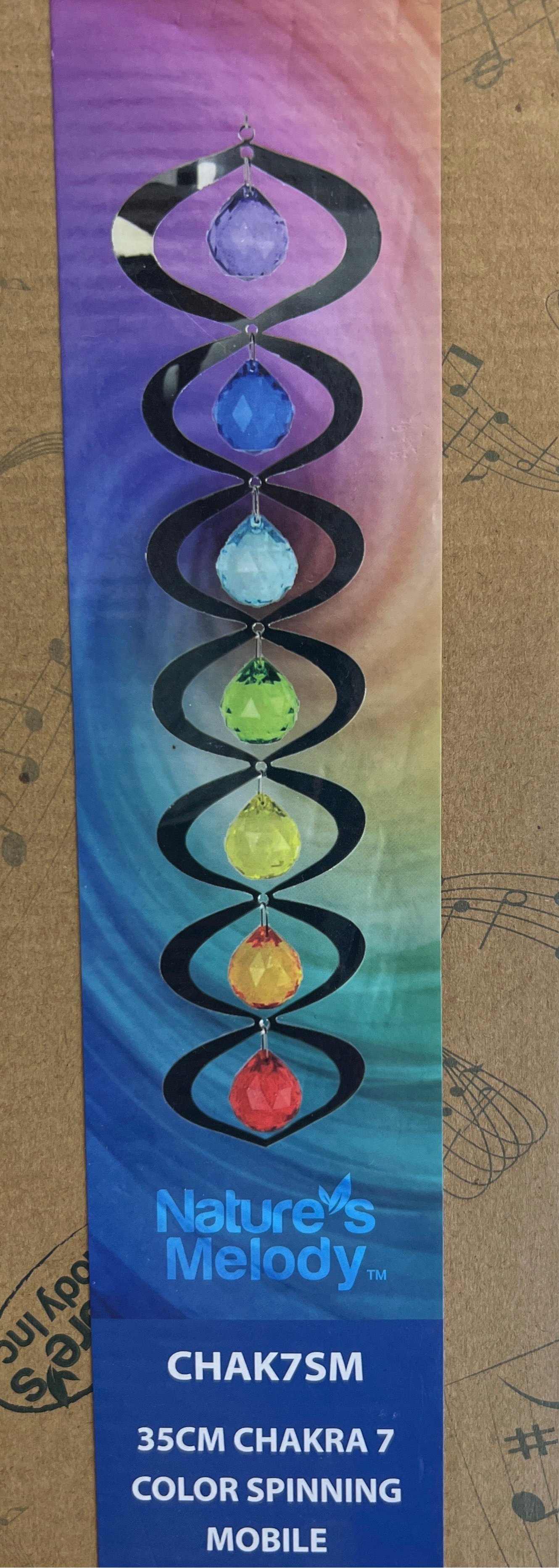 Chakra 7 Color Spinning Suncatcher