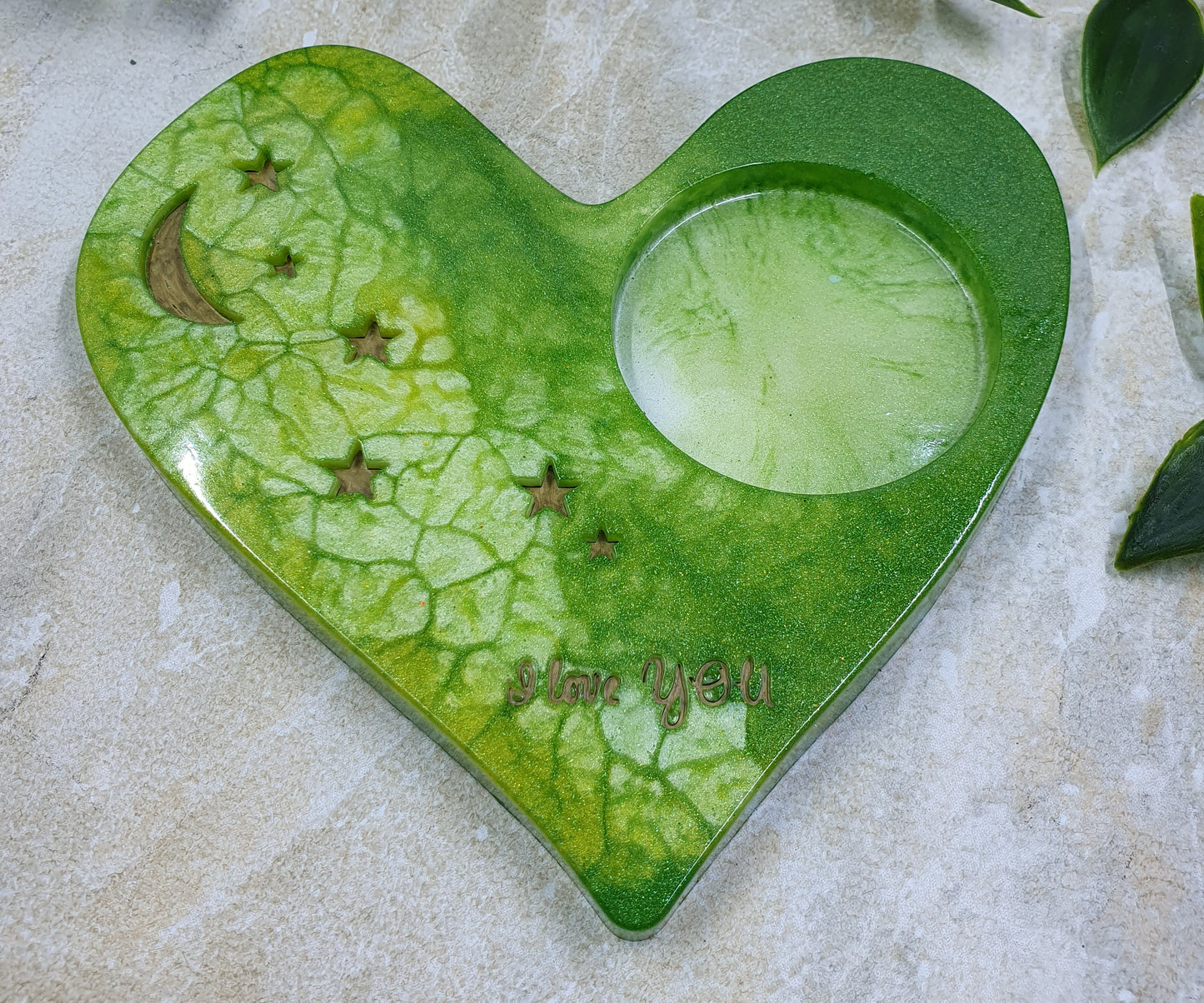 Heart Tealight Candle Tray #1