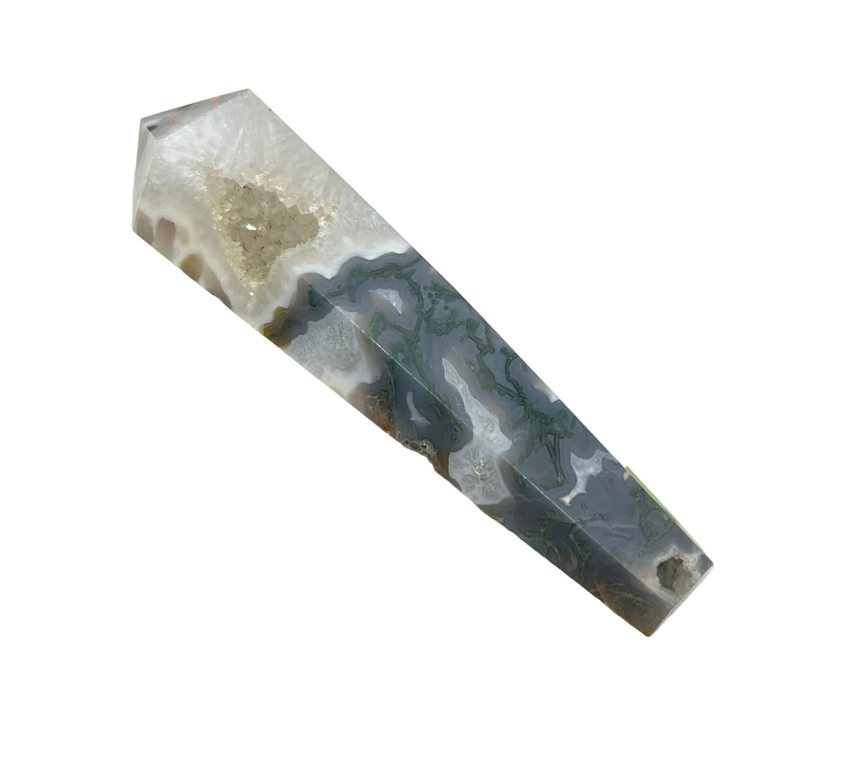 Moss Agate Wand #1