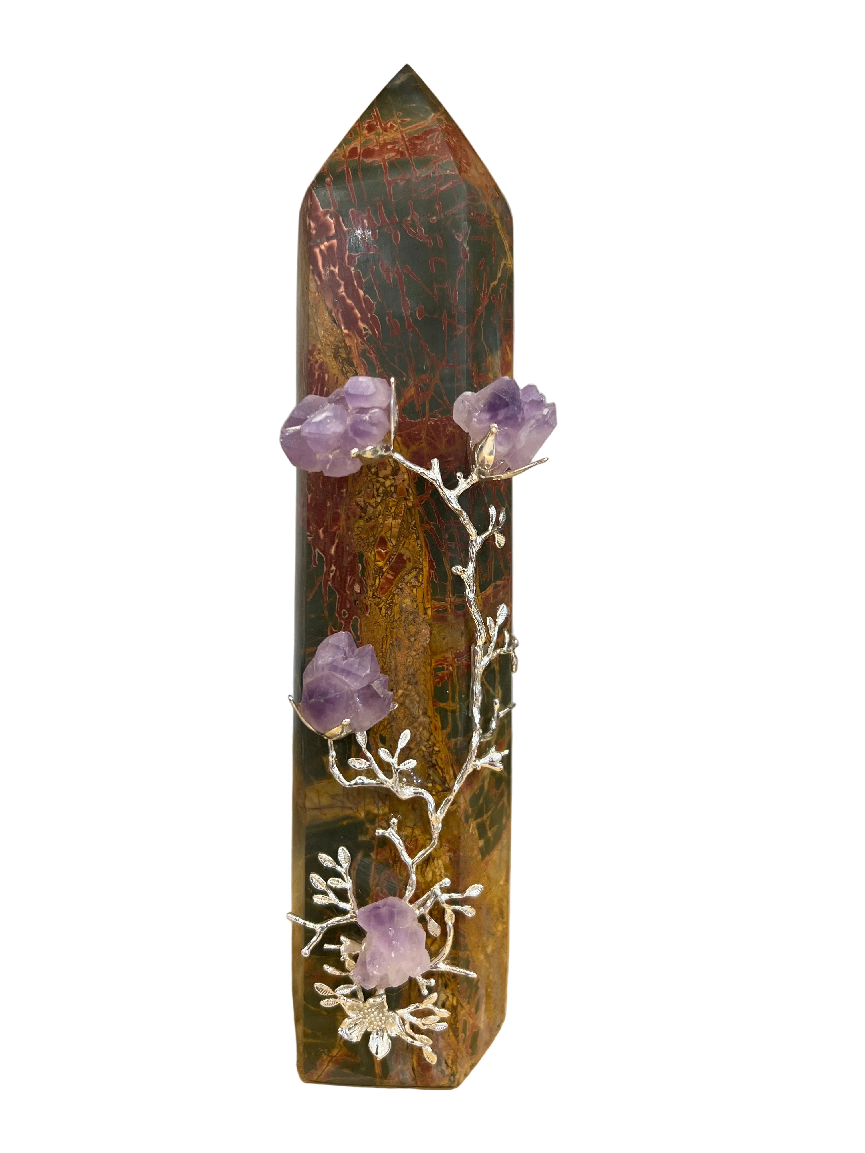 Tower with Amethyst Flowers