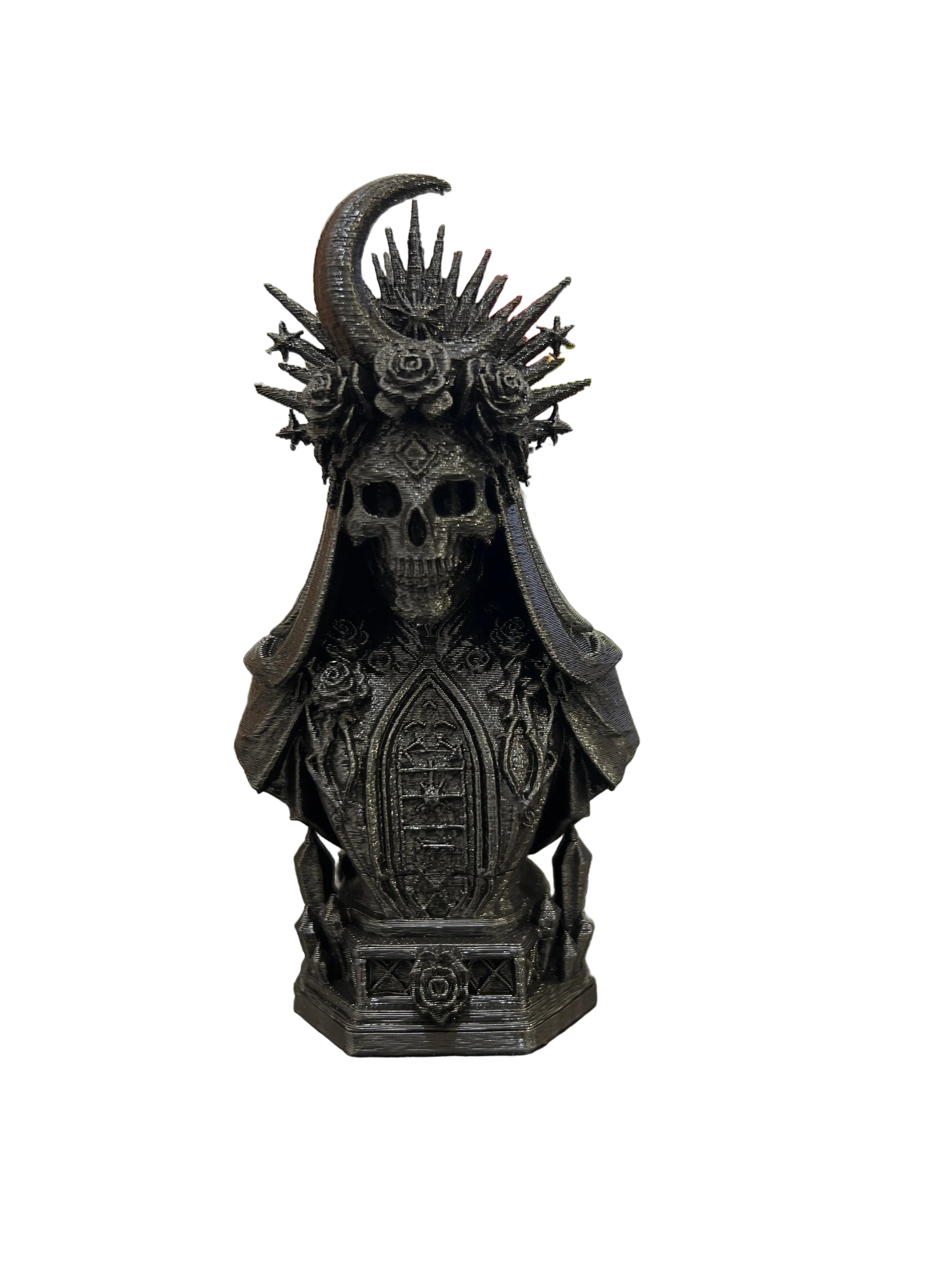 Gothic Moon Rose Skeleton Queen