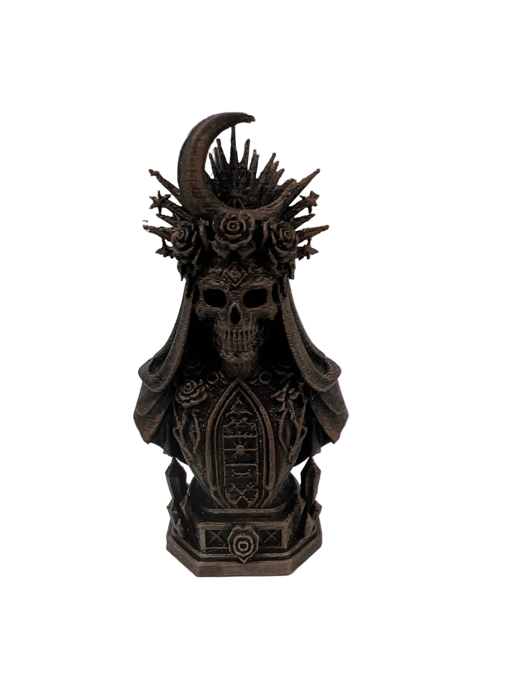 Gothic Moon Rose Skeleton Queen