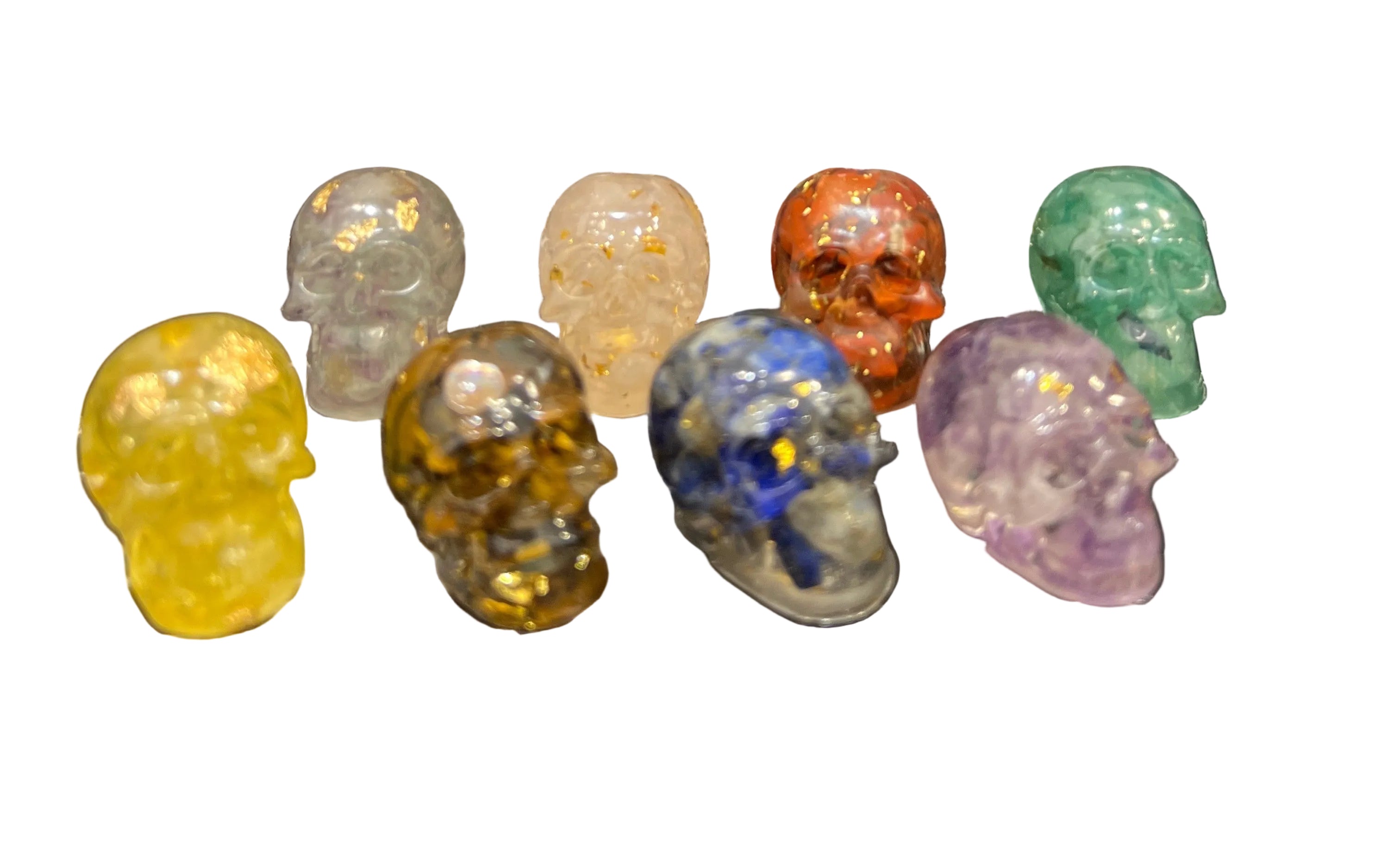 Mini Crystal Chip Skulls