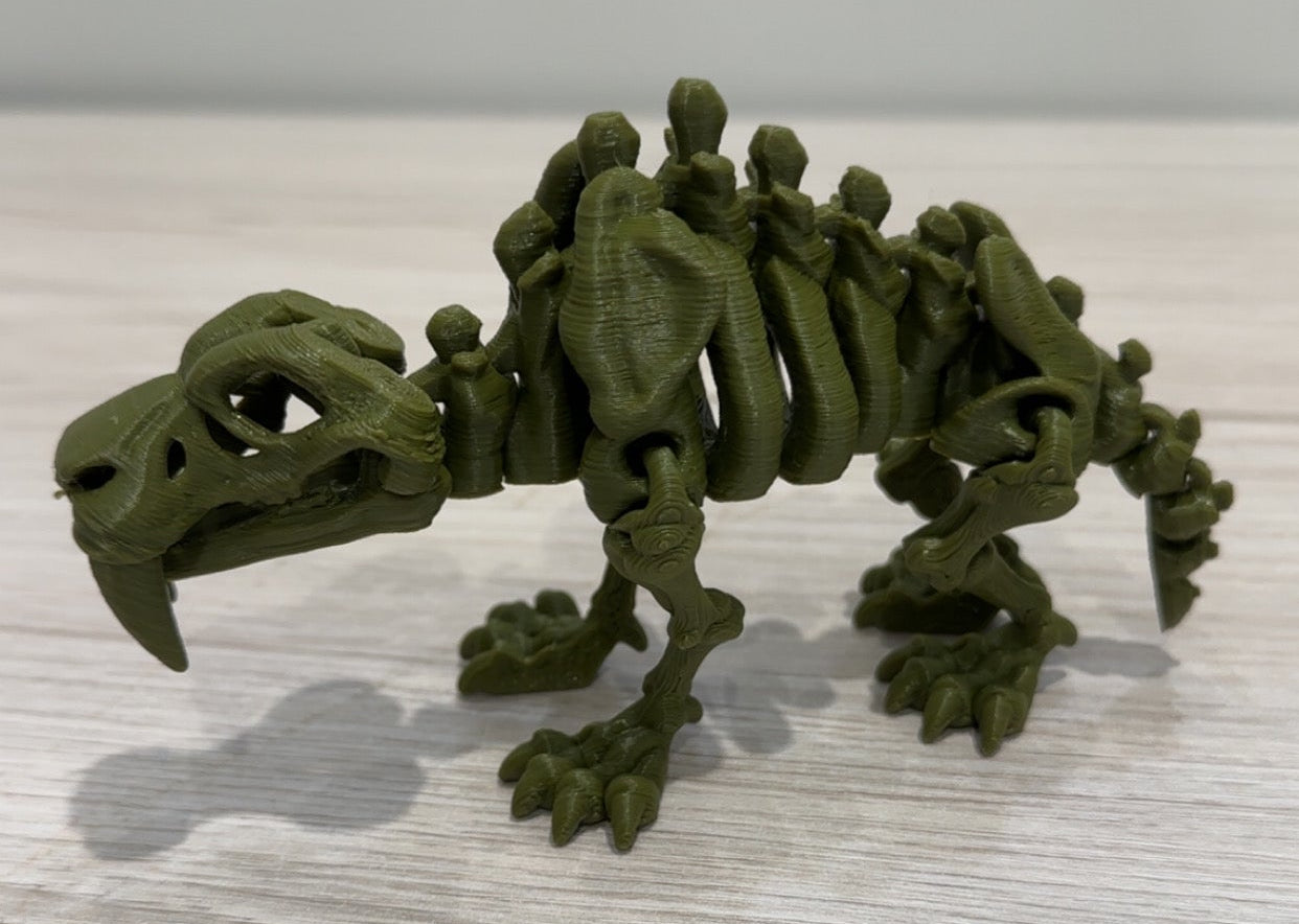Skeleton Saber Tooth Tiger - Small