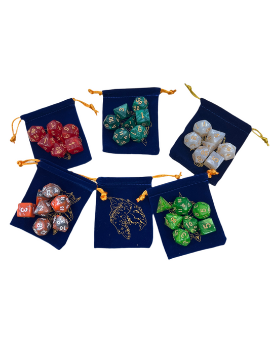 Dice Set with Pouch