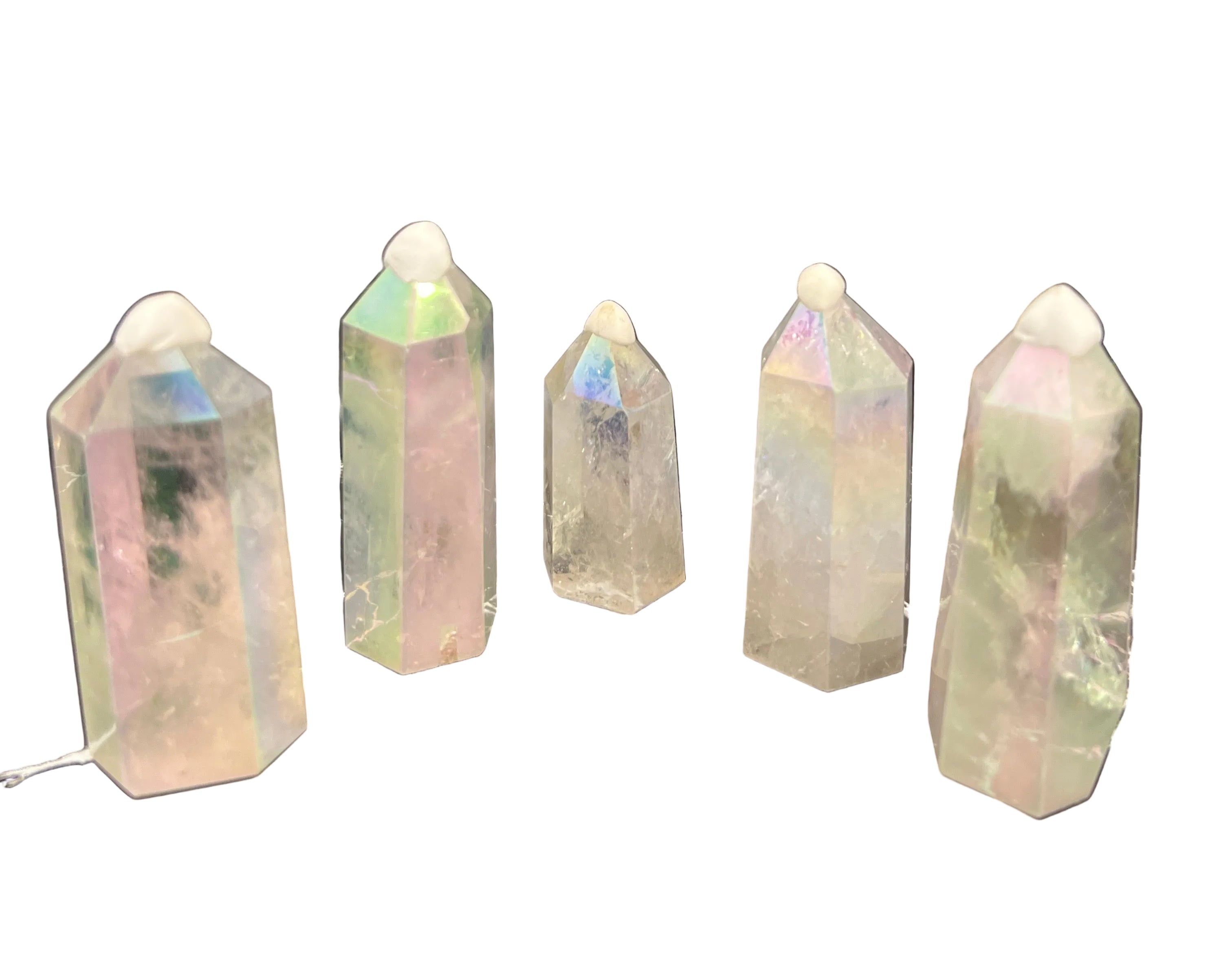 Aura Clear Quartz Points