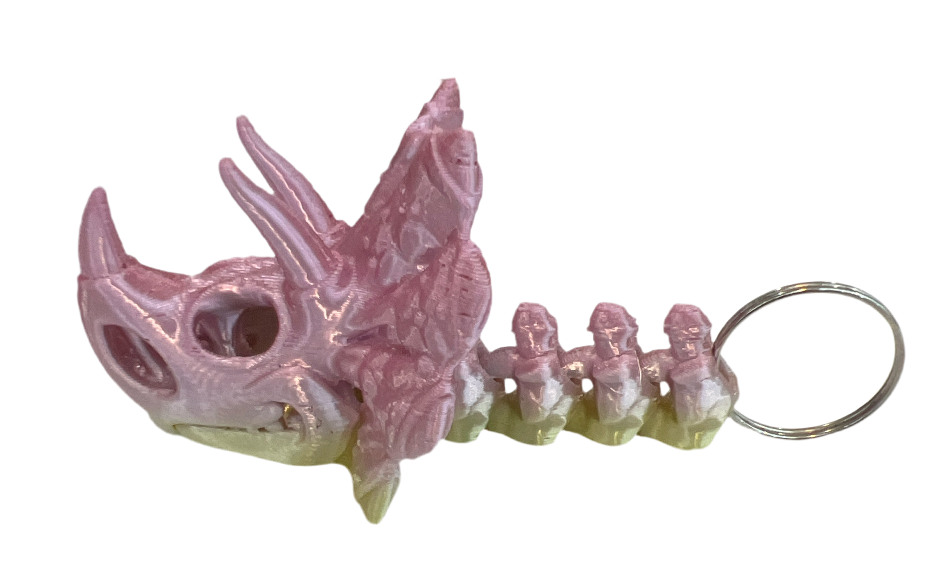 Triceratops Keychain