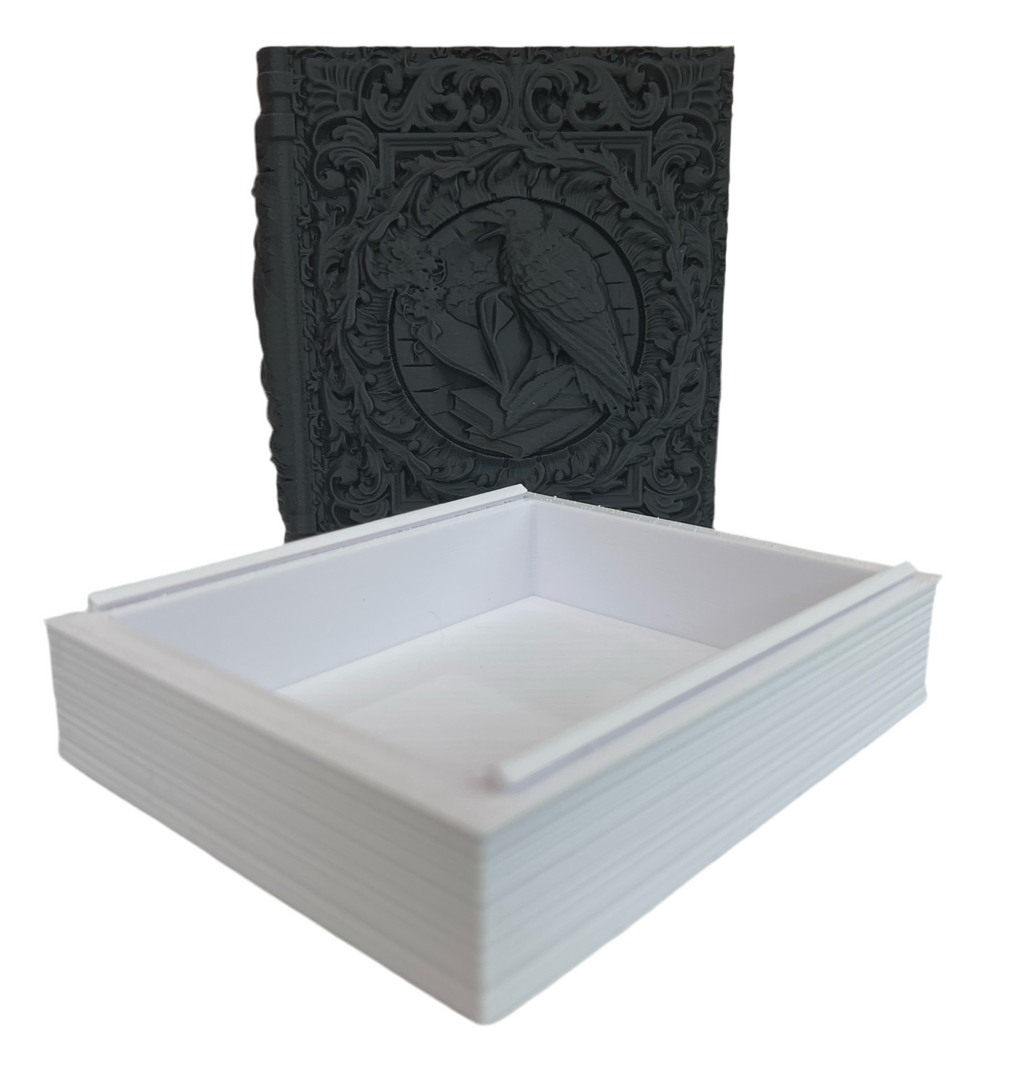 Raven Tome Card Dice Tray Book