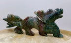 Ocean Jasper Dragon Carving