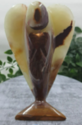Green Onyx Angel Carving