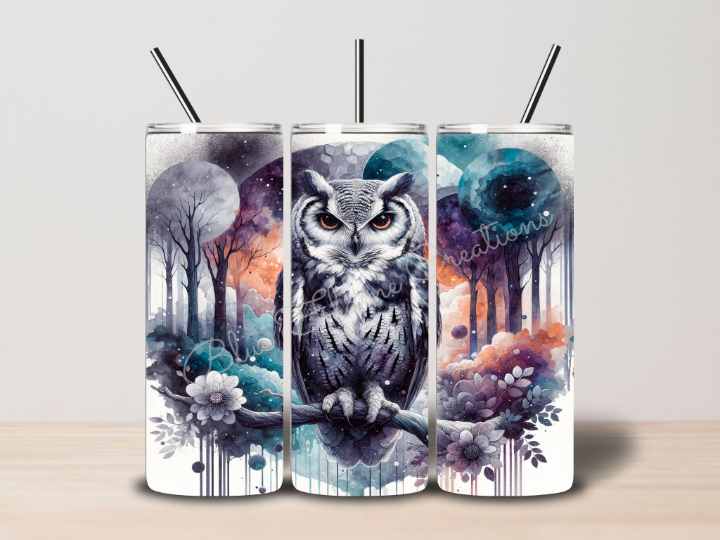 "Owl" Skinny Tumbler