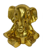 Sitting Gold Ganesh Elephant