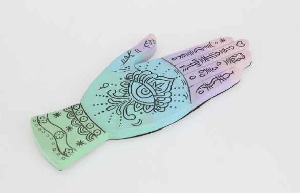 Pastel Hamsa Hand Incense Holder