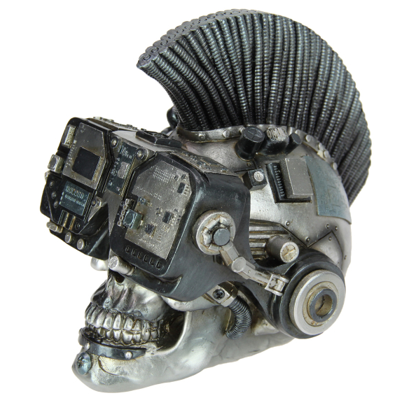 Skull with Retro Digital Goggles