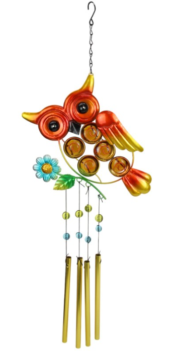 Owl with Ball Wind Chime