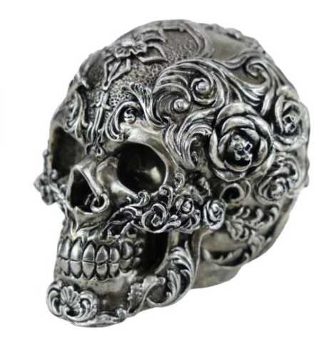 Antique Silver Skull - Large