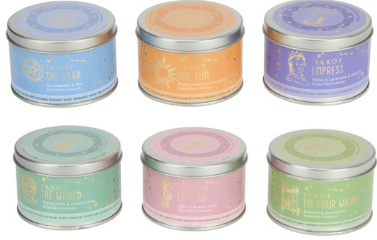 Tarot Travel Tin Candle