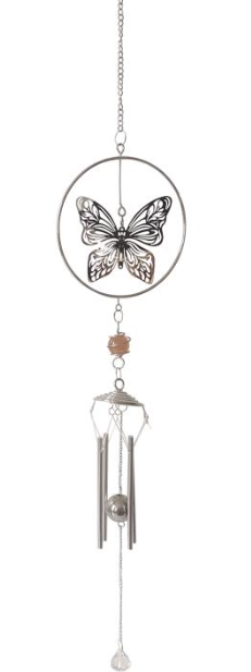 Butterfly in Ring Wind Chime