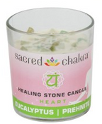 Sacred Chakra Fragrant Candles with Gemstones