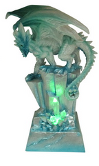 Guardian Ice Dragon with Light Up Crystal Lair