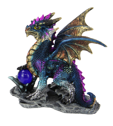 Guardian Dragon with Orb - Purple