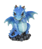 Wise Dragon on Black Gem