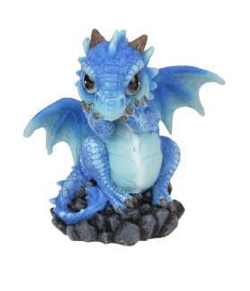 Wise Dragon on Black Gem