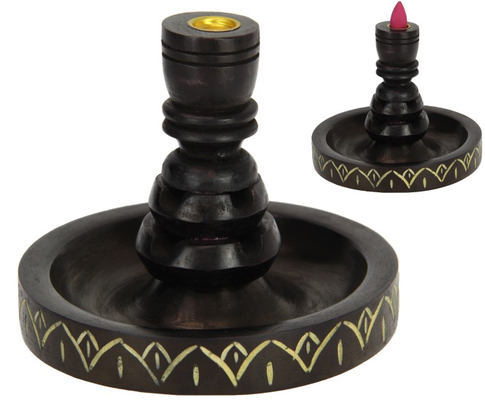 Black Mango Wood Backflow Burner