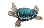 Blue Turtle with Silver Body