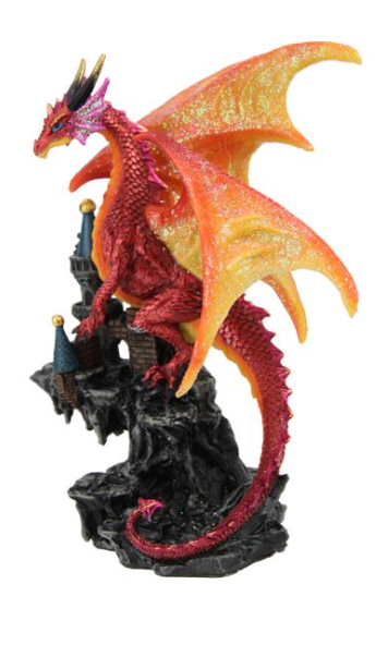 Dragon on Castle - Orange
