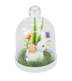 Bunny Rabbit with Egg in Garden House