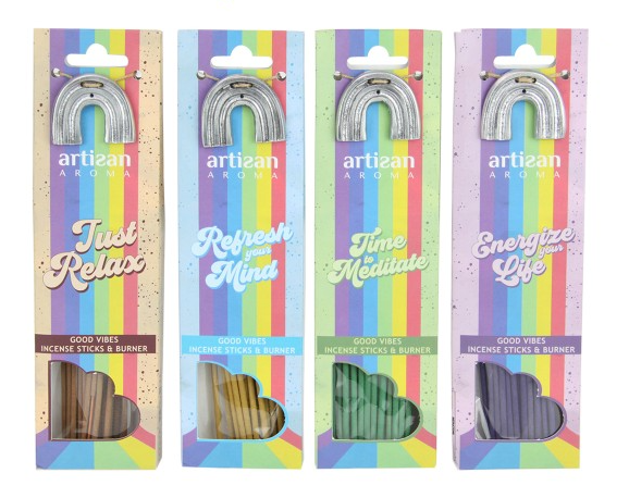 Good Vibes Incense Stick & Burner Pack
