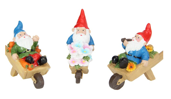 Gnome in Wheelbarrow